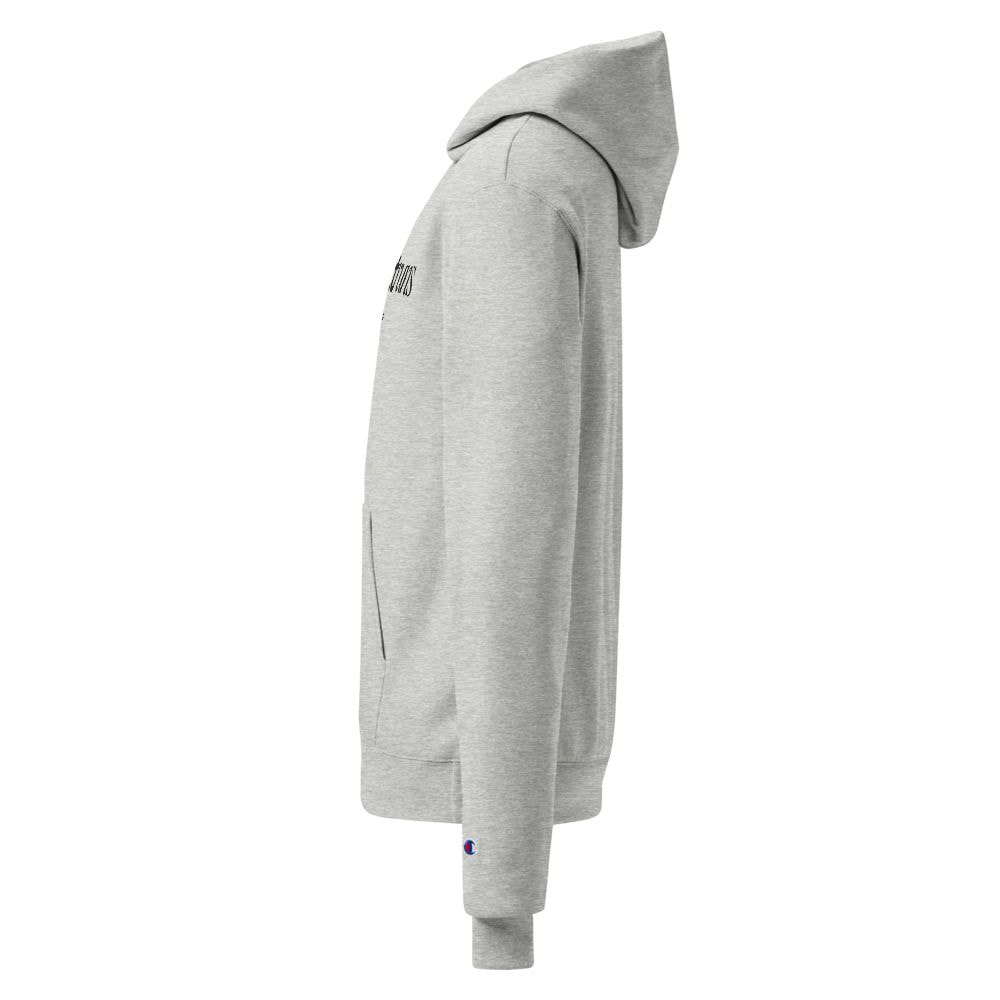 Sleeve detail of the Unisex Champion hoodie