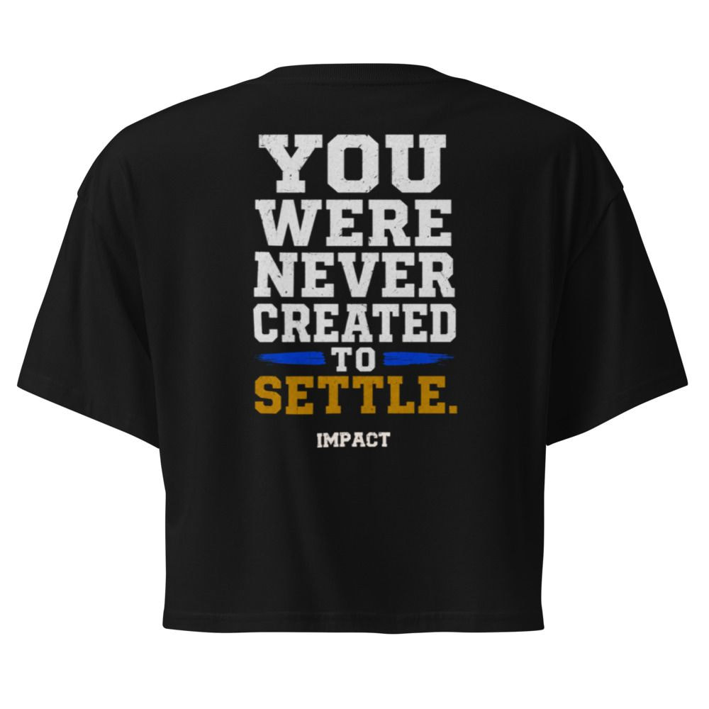 Back view of the Built For More Crop Top