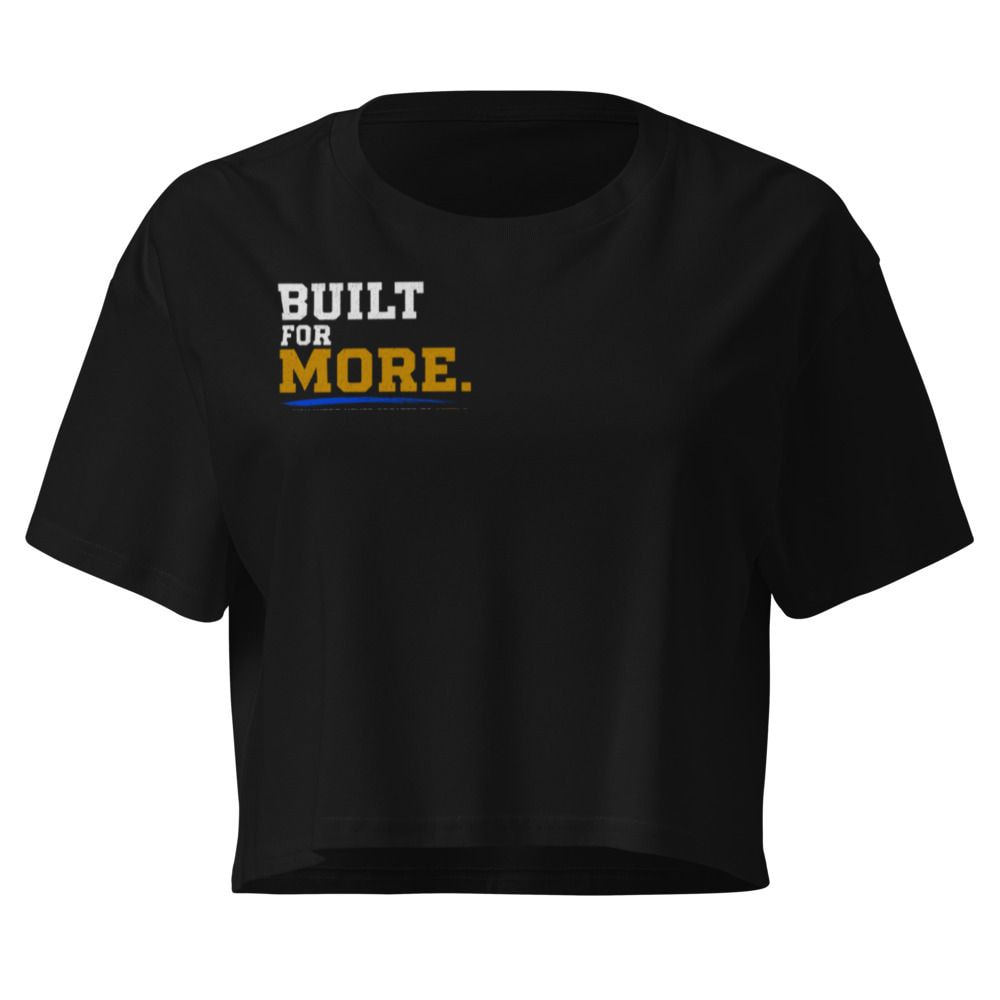Front view of the Built For More Crop Top
