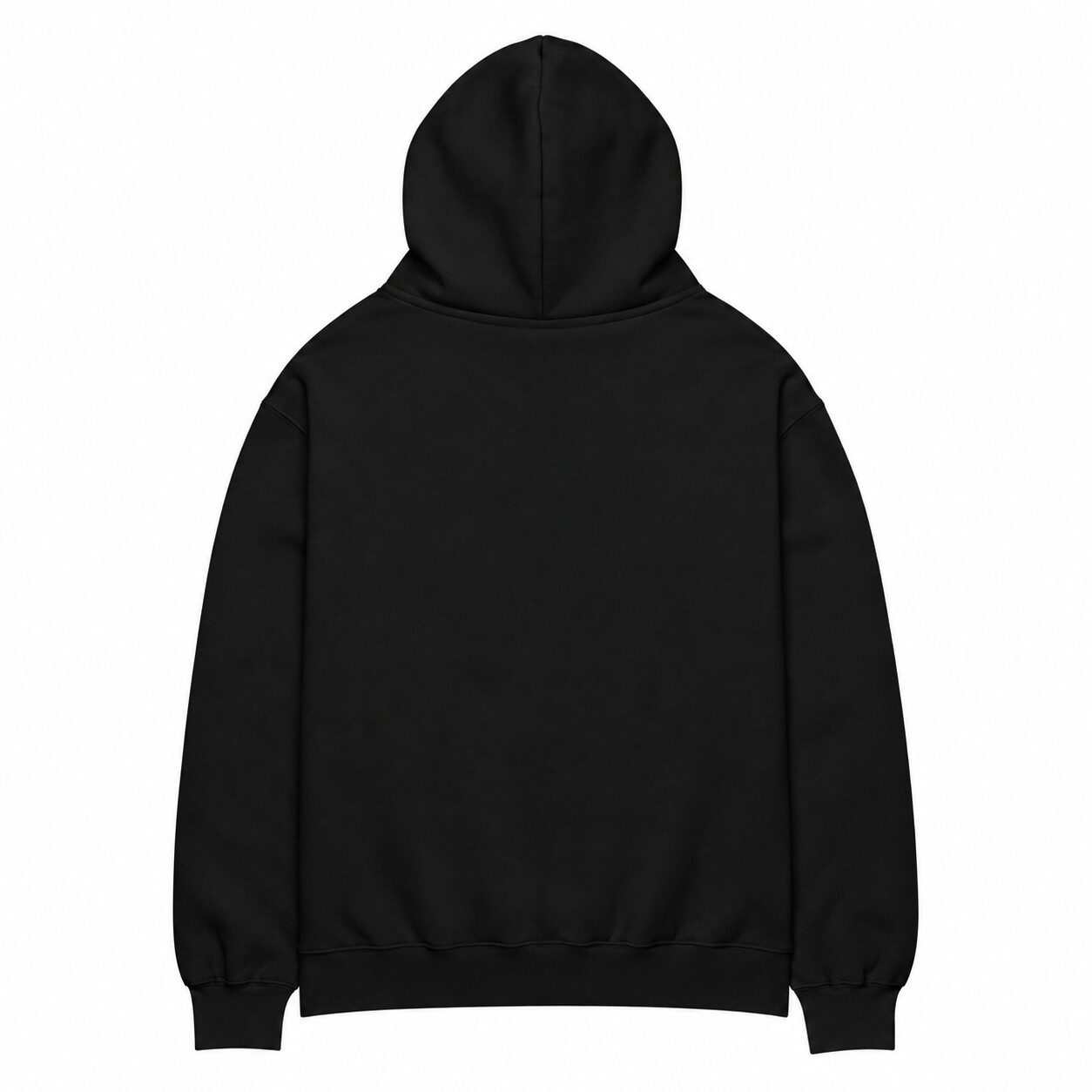 Back view of the IMPACT Script Oversized Hoodie