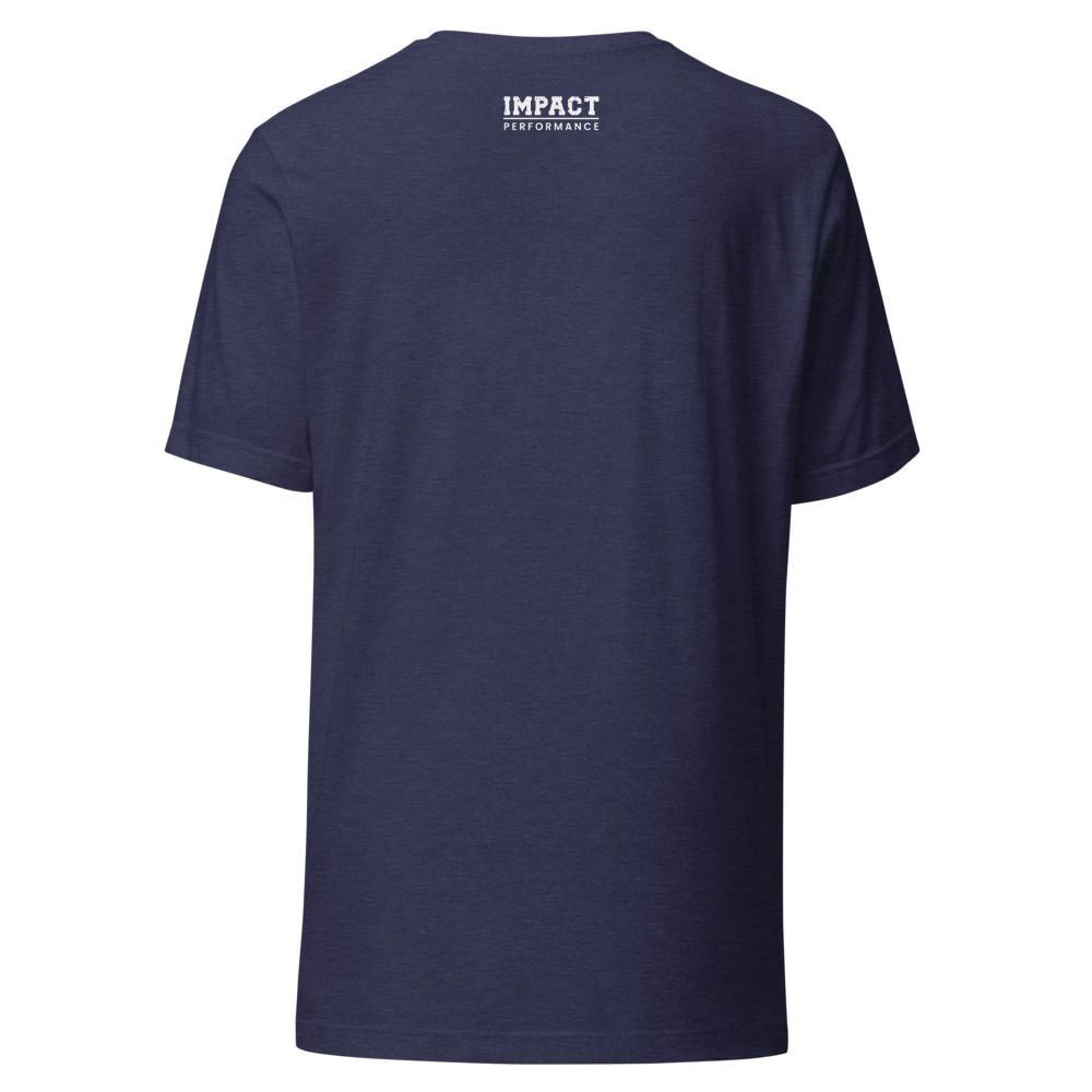 Back view of the Fueled by Purpose Unisex T-shirt